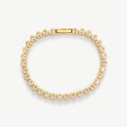 Heart Tennis Bracelet