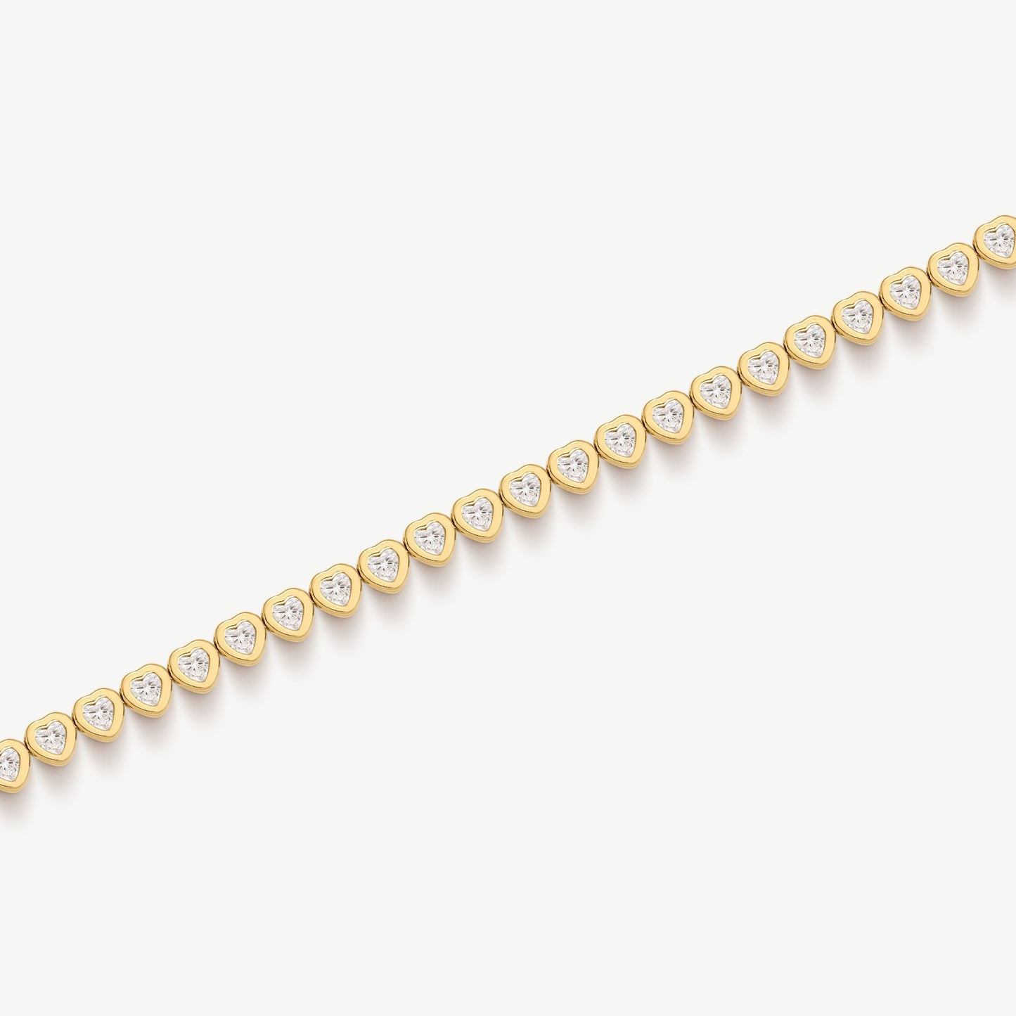 Heart Tennis Bracelet