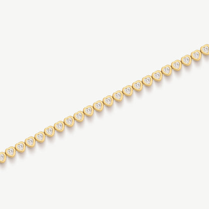 Heart Tennis Bracelet