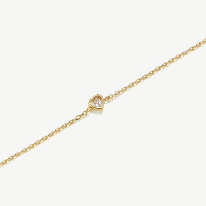 Bridesmaids Bracelet Heart with Stones