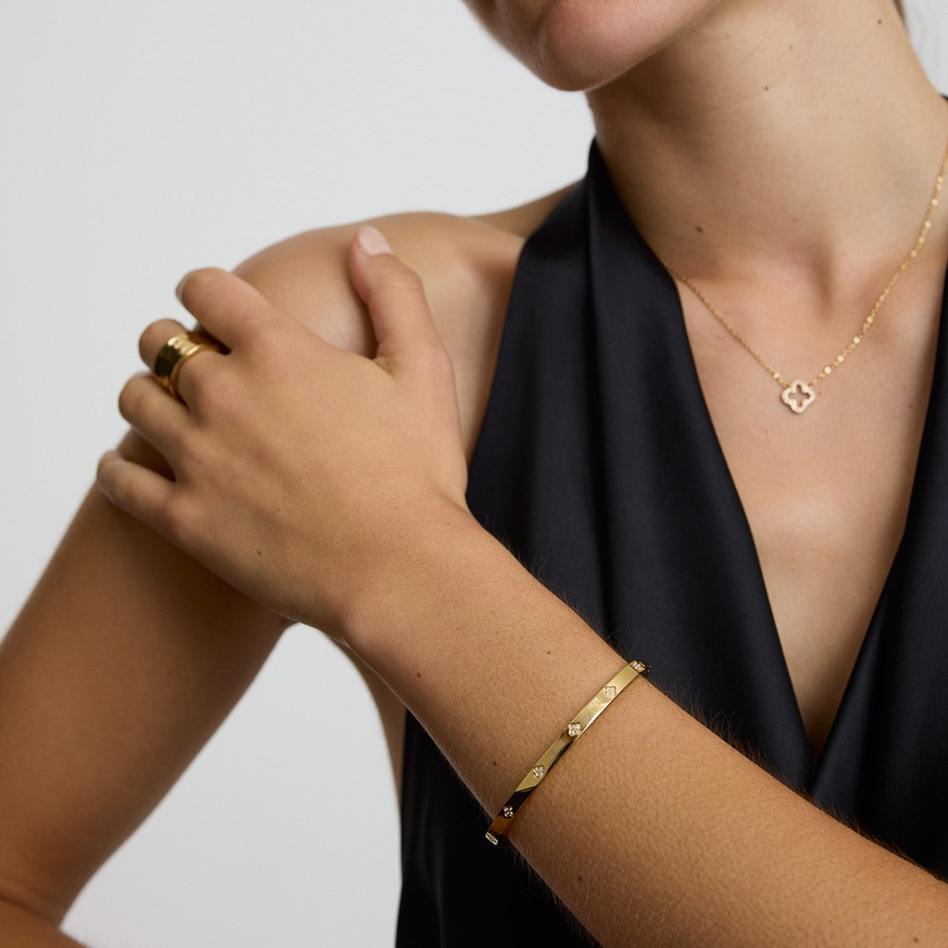 Clover Bangle Slim