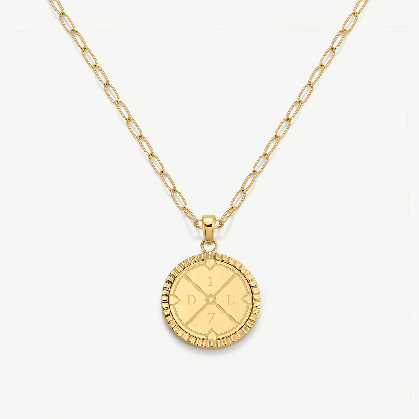 Engravable Compass Necklace