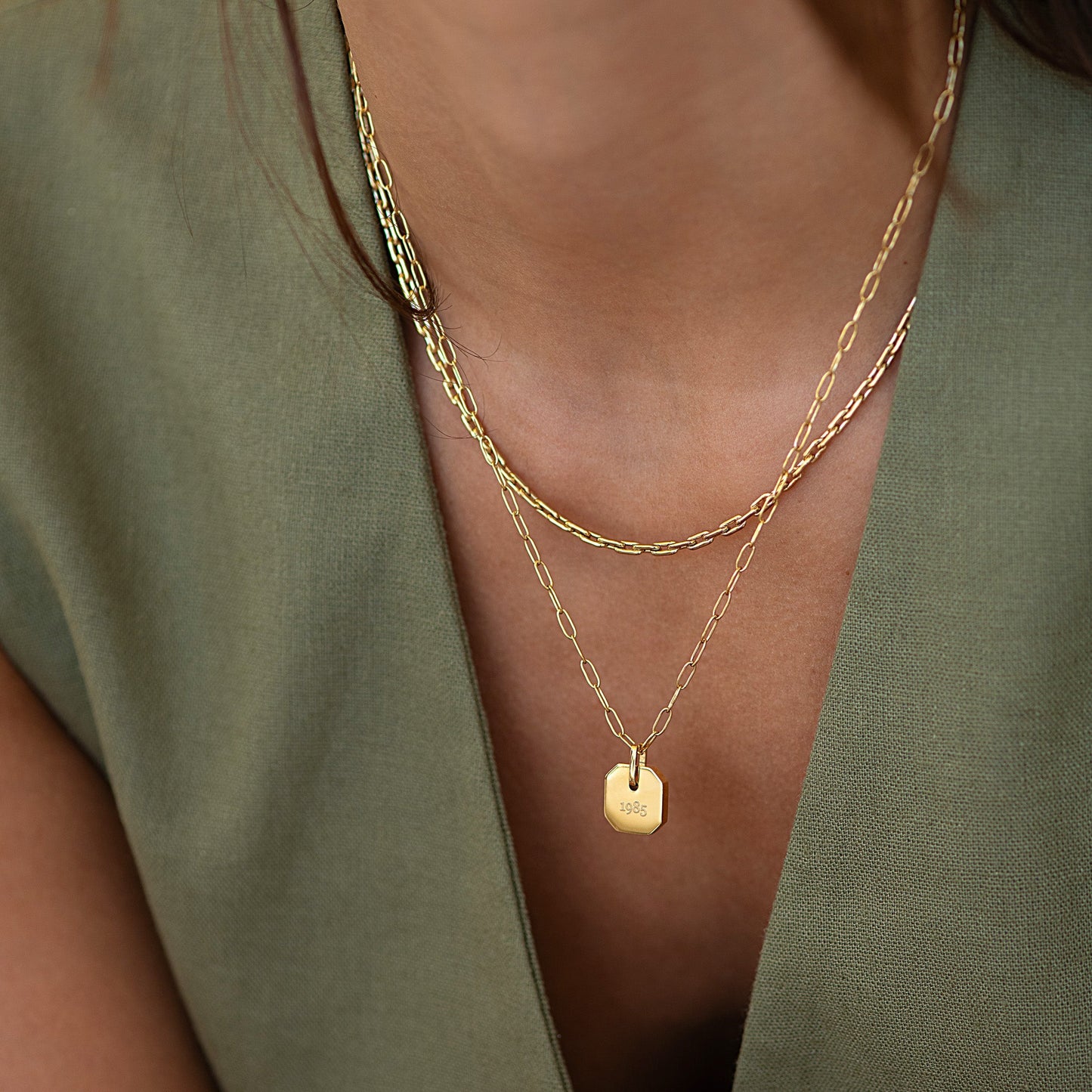 Engravable Mini Tag Necklace