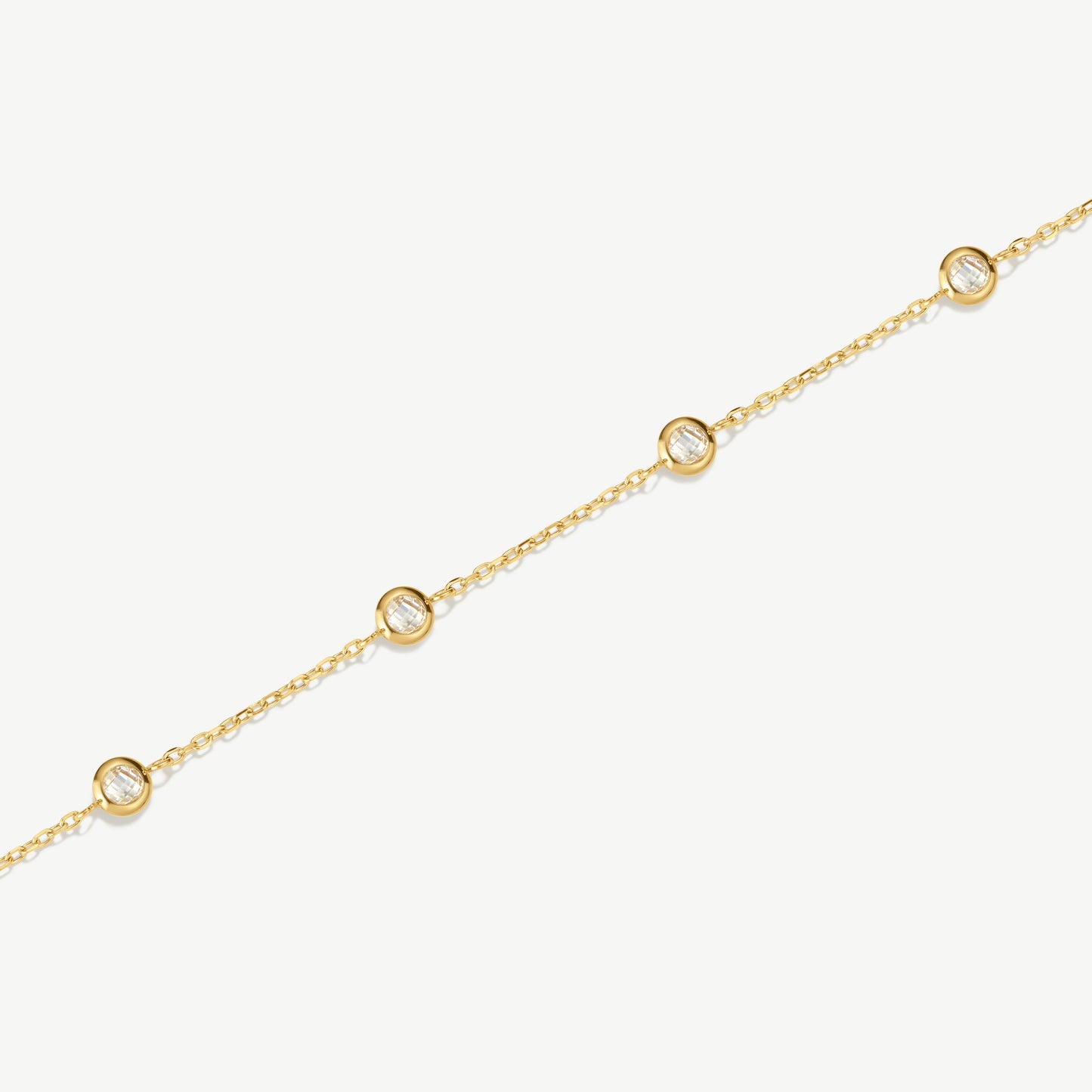 Multi Stone Chain Bracelet