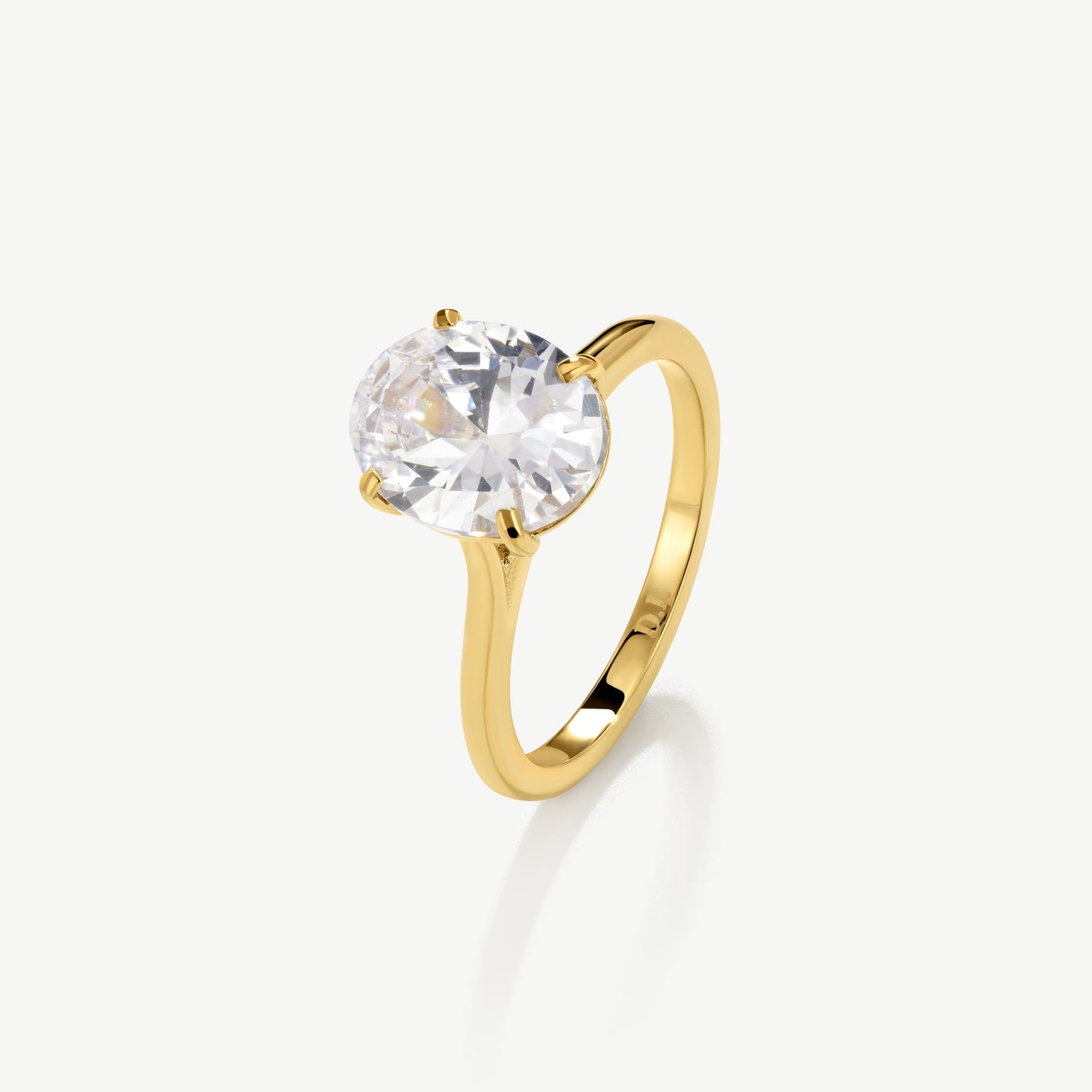 Oval Solitaire Travel Ring
