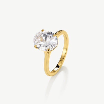 Oval Solitaire Travel Ring