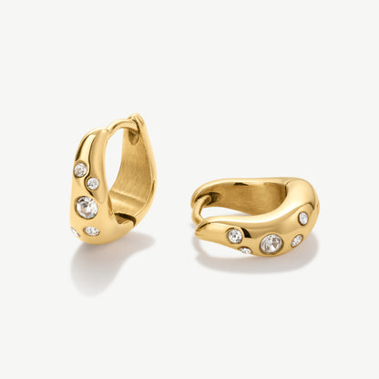 Wave Huggies with Stones